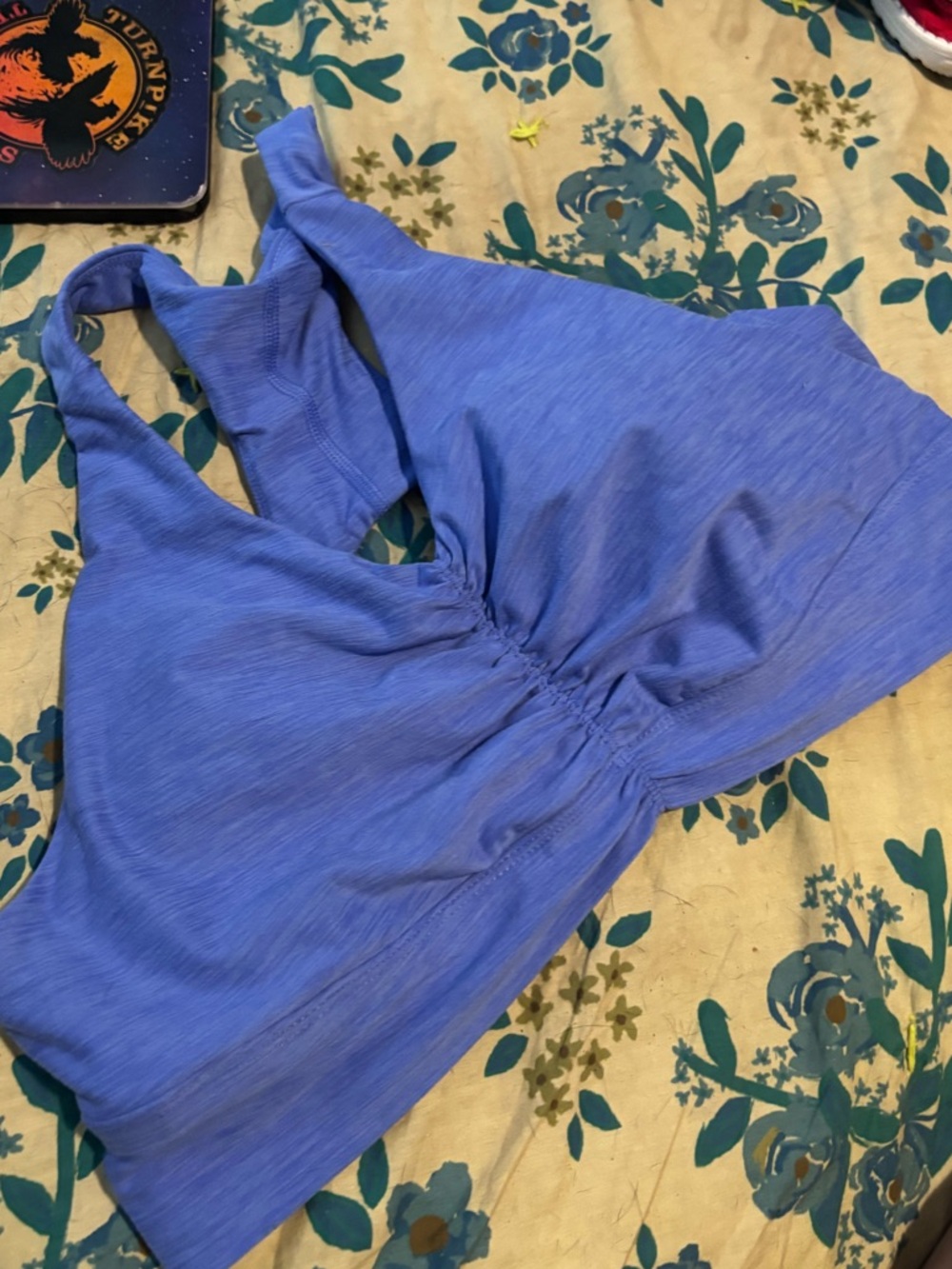 Athletic Works Lavender Blue Ruched Racerback Bralette